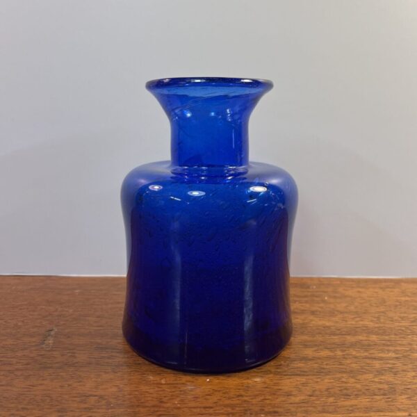 Blue Glass Vase by Erik Höglund