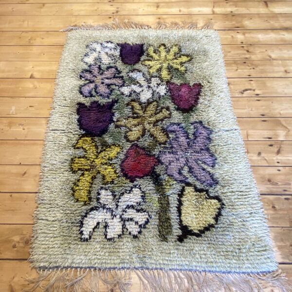 Handwoven Ryamatta/Shag Rug by J Rudolphsson