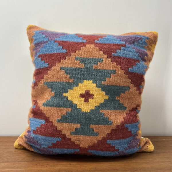 Colorful Kilim Cushion Cover in Wool